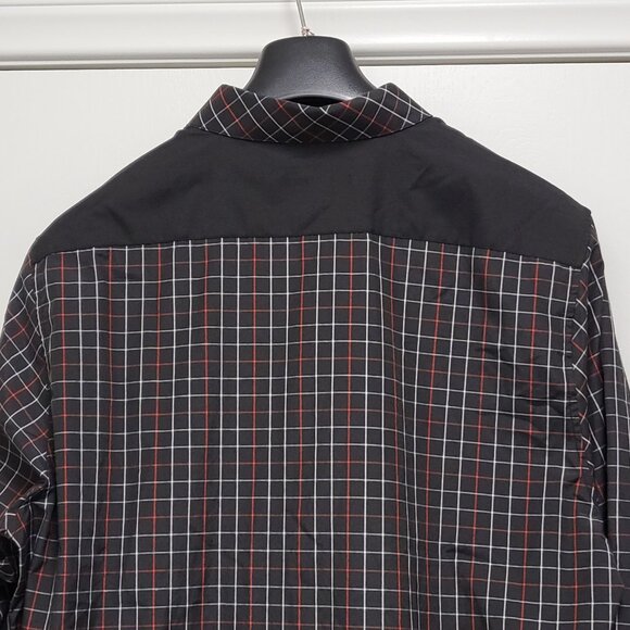 Galaxy by Harvic Shirt Button Up Mens Large Slim Fit Long Sleeve Check - Picture 11 of 16